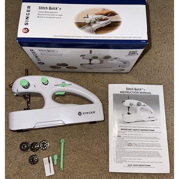 Singer Stitch Quick Plus Portable Mending Machine Home Handheld - 41774 - Picture 1 of 7